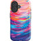 Rainbow Wave Brush Stroke by Etta Vee iPhone 16 Plus Magsafe Impact Case